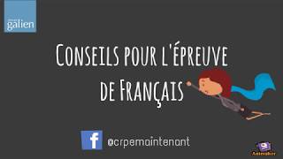 CRPE  conseils pour lépreuve de Français 3 [upl. by Jeanine769]