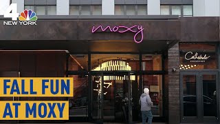 Fall Fun at the New Moxy East Village  NBC New York [upl. by Upali]