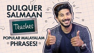 Dulquer Salmaan Teaches Popular Malayalam Phrases  Bollywood  Pinkvilla [upl. by Nortyad]