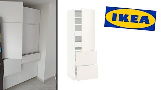 IKEA METOD assembly install High cabinet  colonne montage installation [upl. by Isleen360]