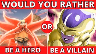 Would You Rather ANIME  25 Hard Would You Rather ANIME Questions [upl. by Chyou]