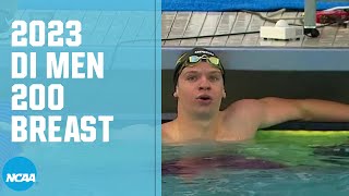 Mens 200 Breaststroke  2023 NCAA swimming championships [upl. by Eisserc]