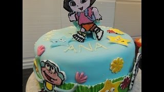 Dora The Explorer Themed Birthday Cake by DJVJ [upl. by Namialus313]