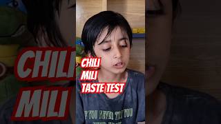 Chili Mili Gummies Sweet amp Spicy Jelly Taste Test amp Review [upl. by Ahseinek]