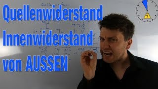 Quellenspannung und Innenwiderstand ermitteln von AUSSEN [upl. by Acinhoj]