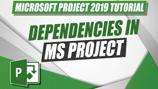 How to Create Project Dependencies in MS Project 2019 [upl. by Enrichetta]