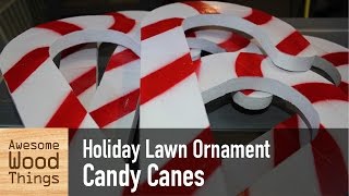 Holiday Lawn Ornament Candy Canes [upl. by Nahtannoj979]