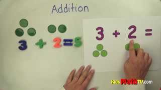 Teach Kids Basic Addition with the aid of chips and pictures  1st grade [upl. by Wylma]