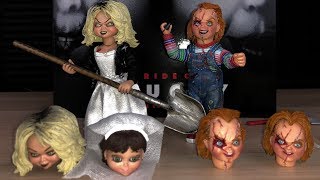 NECA Bride of Chucky Ultimate Chucky amp Tiffany Two Pack [upl. by Yatzeck]