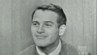 Whats My Line  Paul Newman David Niven panel Jan 25 1959 [upl. by Nalorac]