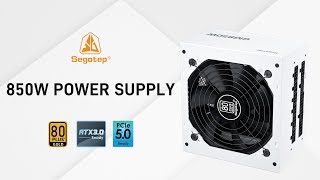 Segotep  850W White Power Supply  80 Plus Gold Certified [upl. by Anilos]