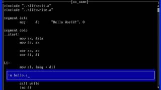 Hello World in x86 Assembly for DOS [upl. by Eentruoc]