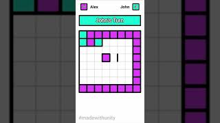 Dots and Boxes game made with Unity shorts [upl. by Daphna]