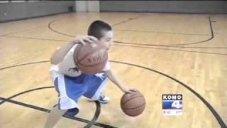 12year old Jordan McCabe basketball prodigy and phenom on KOMO News Seattle Little Heroes [upl. by Hoisch]