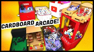 I BUILT AN ARCADE OUT OF CARDBOARD [upl. by Prussian]