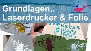 Grundlagen  Laserdrucker Laminiergerät und Folie [upl. by Adnarb]