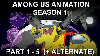 Among Us Animation Season 1  Part 1  5  AlternatePart1 [upl. by Corabel499]