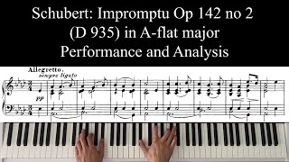 Schubert Impromptu Op 142 No 2 D 935 Aflat Major Analysis and Performance [upl. by Annert]