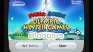 Mario amp Sonic at the Olympic WINTER Games Bloopers Cold Play Part I [upl. by Humbert]