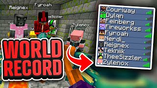 Minecraft Speedrun World Record with 10 Speedrunners [upl. by Trescott]