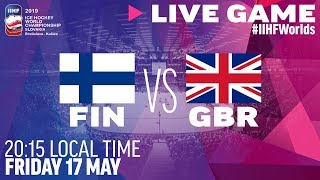 Finland vs Great Britain  Full Game  2019 IIHF Ice Hockey World Championship [upl. by Ailic329]