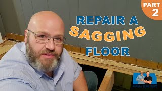 Repair A Sagging Floor In Wichita House  Part 2  Kansas Home Guys [upl. by Kelda]