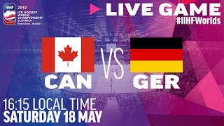 Canada vs Germany  Full Game  2019 IIHF Ice Hockey World Championship [upl. by Artined780]