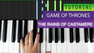 The Rains of Castamere  Piano Tutorial  MIDI Download [upl. by Akilaz389]