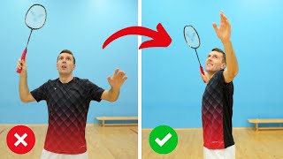 5 Common Beginner Badminton Mistakes [upl. by Trilbee18]