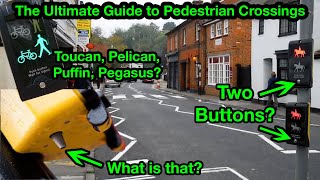 The Ultimate Guide to UK Pedestrian Crossings  Toucan Puffin Pelican Zebra Equestrian crossings [upl. by Atteynod]