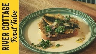 Smoked Sardines on Toast Recipe  Tim Maddams  River Cottage [upl. by Drawoh823]