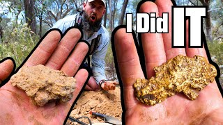 MONSTER MULTIPLE OUNCE GOLD NUGGET FOUND BY AUSTRALIAN PROSPECTOR IT FINALLY HAPPENED [upl. by Nivel]