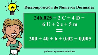 Descomposición de números decimales [upl. by Chapell]