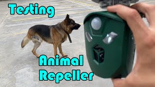 Ultrasonic Animal Repeller Unboxing and Demonstration [upl. by Knowlton308]