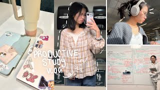 VERY PRODUCTIVE STUDY VLOG🍥Extreme Studying Lowkey Cramming Stressful Times 🥲 etc [upl. by Anyah]