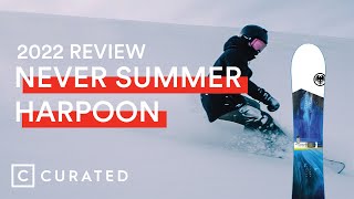 2022 Never Summer Harpoon Snowboard Review  Curated [upl. by Abbot]