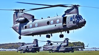 BOEING CH47 Chinook Helicopter  Helicopter Sound with Radio Chatter 🚁 [upl. by Aserret]