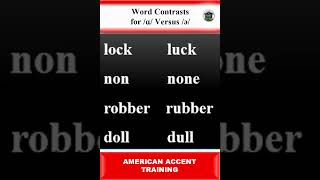 Word Contrasts for ɑ Versus ə  Learn American English Pronunciation english learnenglish [upl. by Airec]