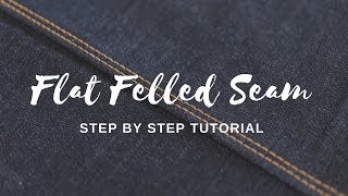 How to Sew a Flat Felled Seam Video [upl. by Fisher]