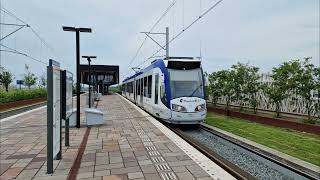 HTM RandstadRail 4 Lansingerland Zoetermeer  Den Haag De Uithof  Alstom RegioCitadis 4024  2022 [upl. by Solange]