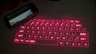 Magic Cube Laser Projection Holographic Keyboard Review [upl. by Endys]