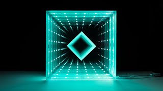 How I Made This Glowing Infinity Mirror Out Of Acrylic  DIY [upl. by Dawaj]