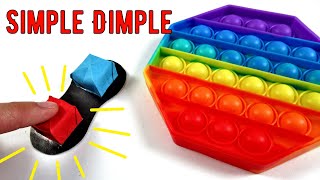 origami SIMPLE DIMPLE  diy fidget toys diy pop it [upl. by Oakman278]