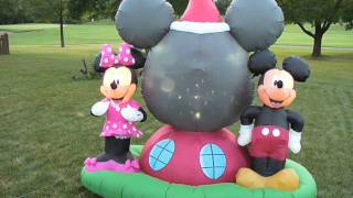 ShopChristmasInflatablescom Disney Projection Globe Airblown Inflatable [upl. by Clein97]