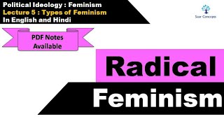 Feminism  Lecture 5 Types of Feminism [upl. by Espy]