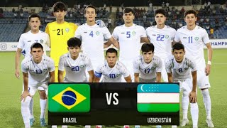 UZBEKISTAN VS BRAZIL Match Highlights 2022 “Maldonado Cup” U20 [upl. by Riebling]