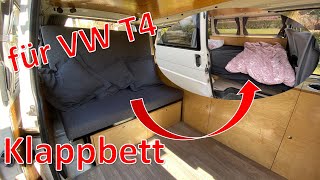 VW T4 Camper Umbau  Klappbett Vorstellung F11 Vanlife [upl. by Ardnaeel28]