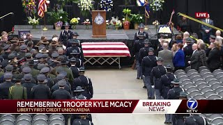 Procession funeral service for fallen Nebraska state trooper Kyle McAcy [upl. by Naval]