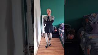 Snag Tights Beetlejuice stripey tights ootd altfashion snagtights [upl. by Shurwood]