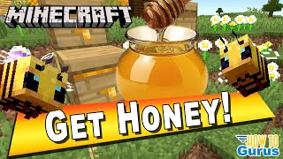 The Ultimate Minecraft Bee and Honey Farming Guide Honey Honeycomb Honey Block [upl. by Taddeusz]